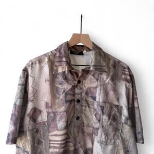 Vintage 90s camo button up